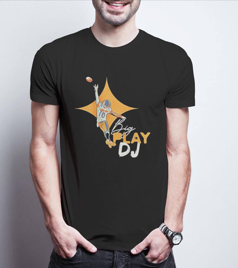 Big Play DJ Pittsburgh Steelers Football Star Catch 18 T-Shirt