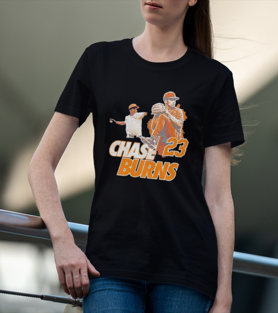 CHAS BURNS 23 Throw The Ball T-Shirt