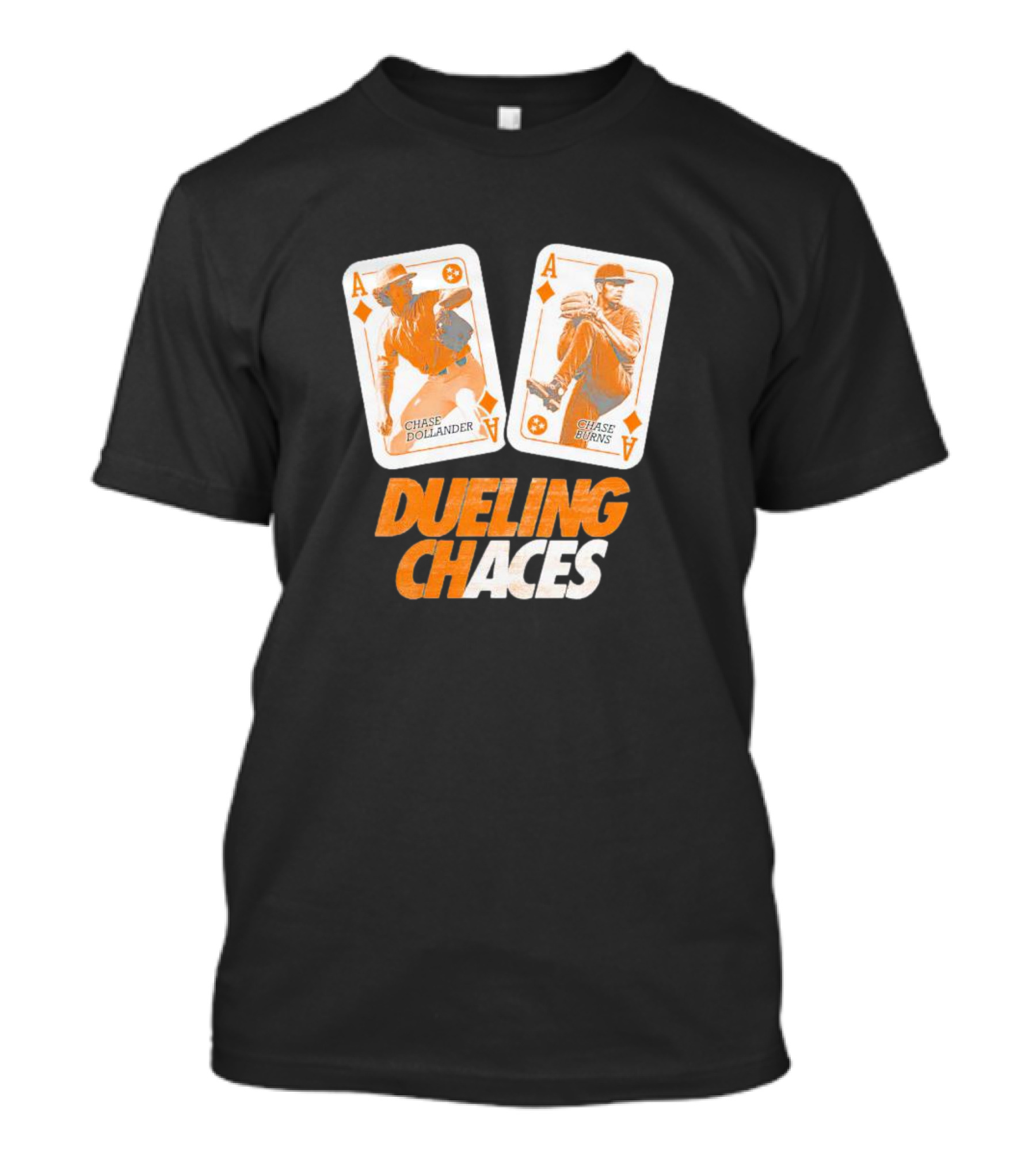 Dueling Chaces Chase Dollander Chase Burns Playing Cards T-Shirt