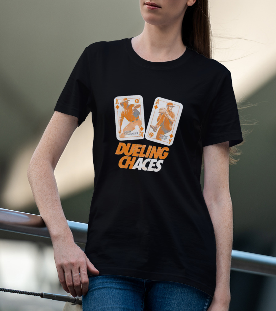 Dueling Chaces Chase Dollander Chase Burns Playing Cards T-Shirt