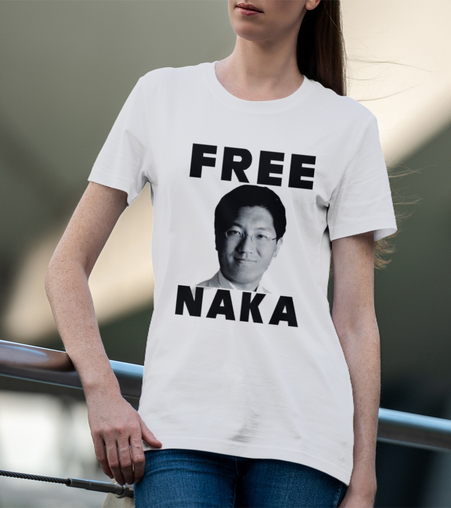 FREE NAKA Black White Pixelated T-Shirt