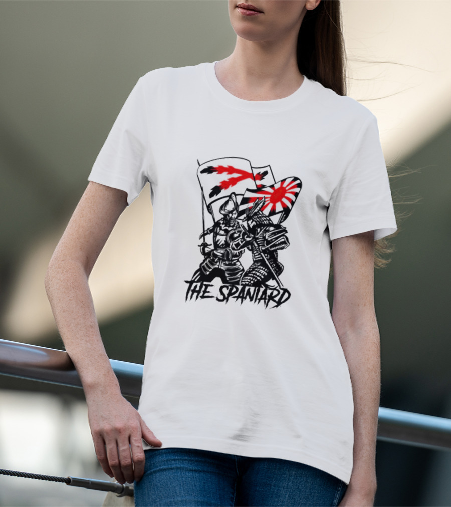 The Spaniard Knight With Dual Red Flags T-Shirt
