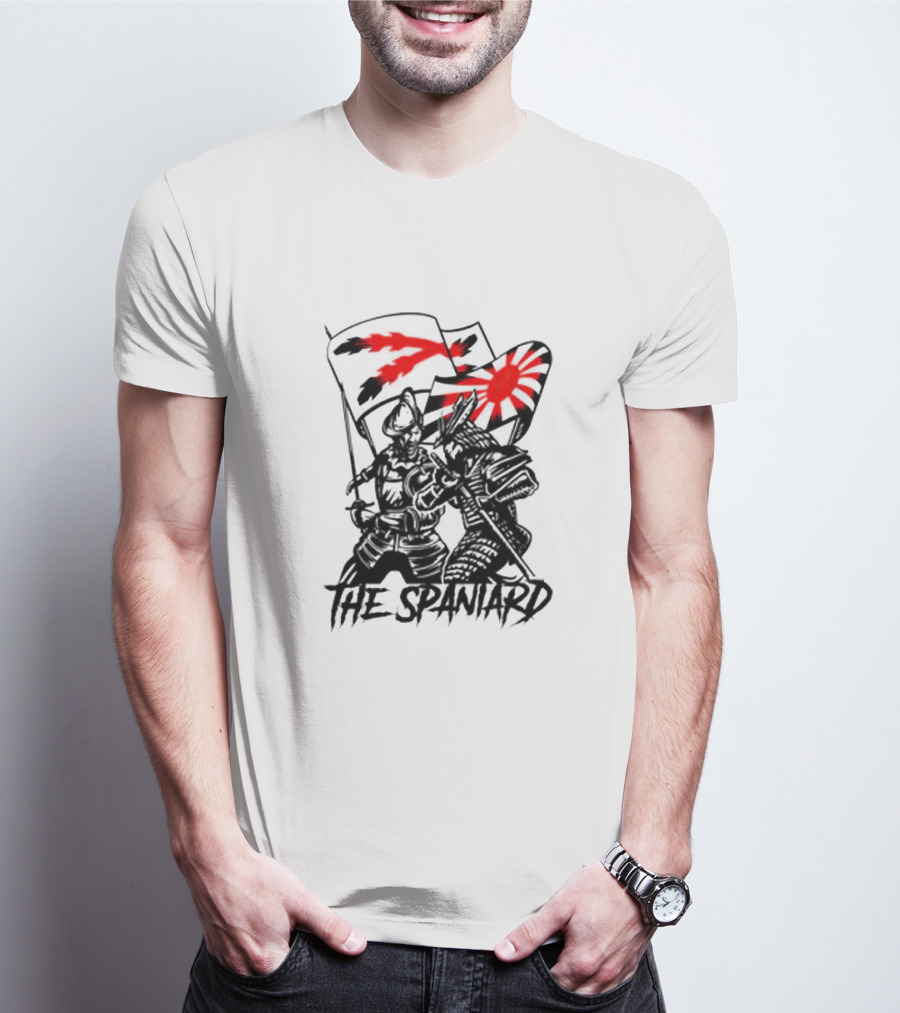 The Spaniard Knight With Dual Red Flags T-Shirt
