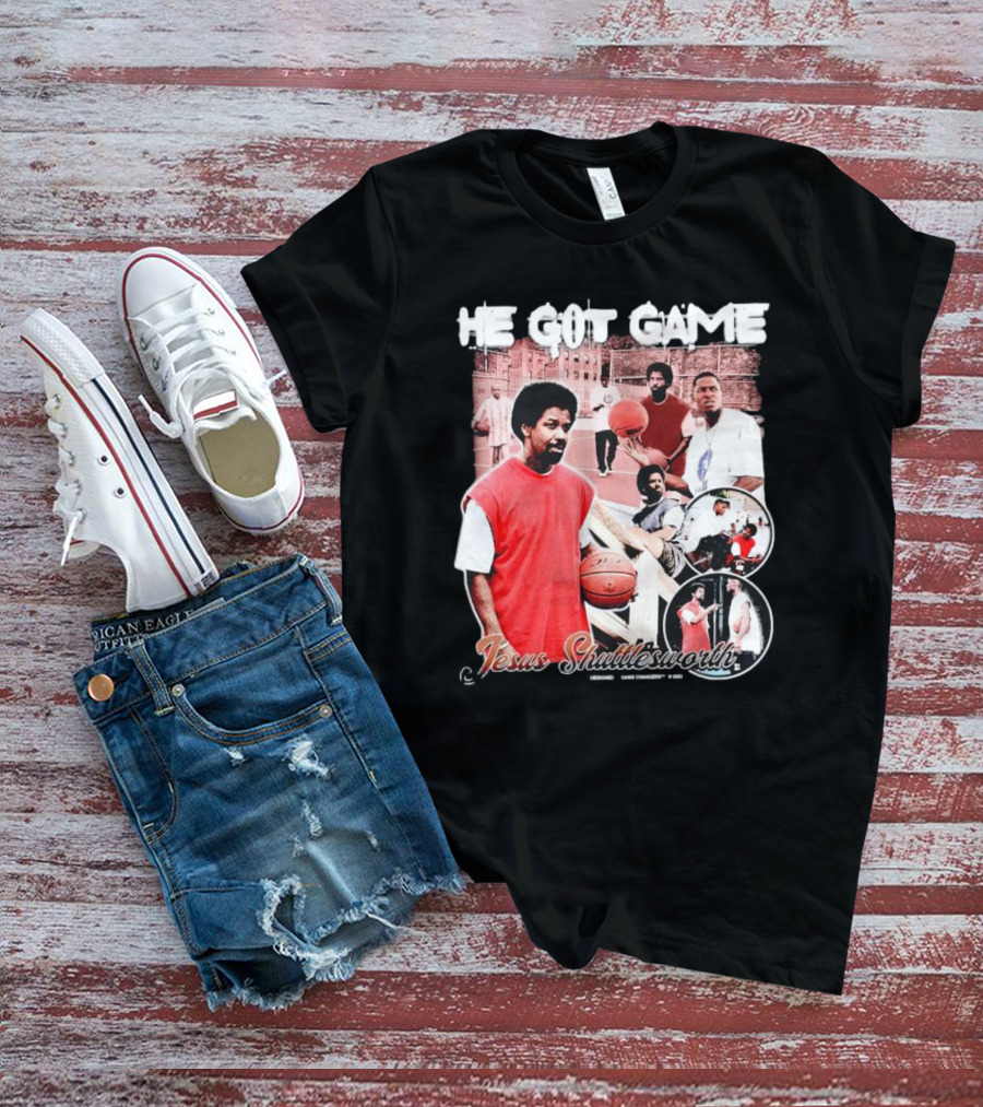 He Got Game Jesus Shuttlesworth Urban Basketball Scene 1998 T-Shirt