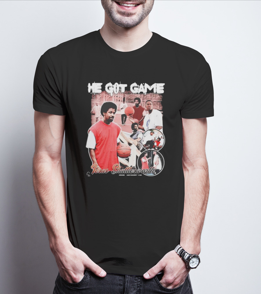 He Got Game Jesus Shuttlesworth Urban Basketball Scene 1998 T-Shirt