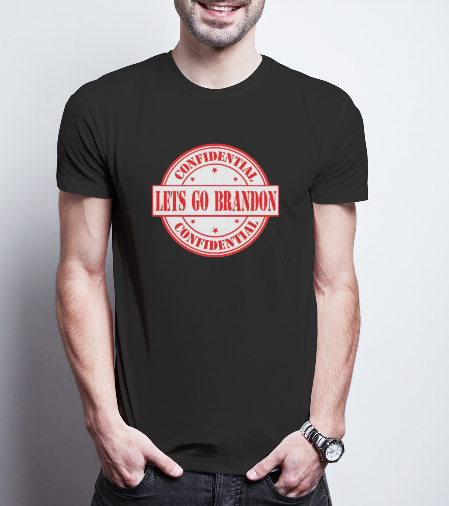 Let's Go Brandon Confidential Stamp T-Shirt