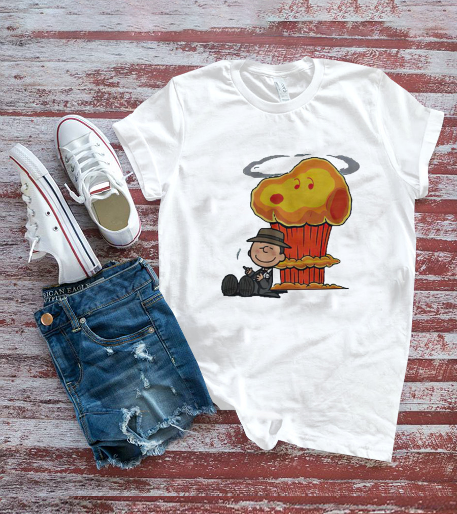 Oppeanutheimer Snoopy Explosion With Charlie Brown Smoking T-Shirt