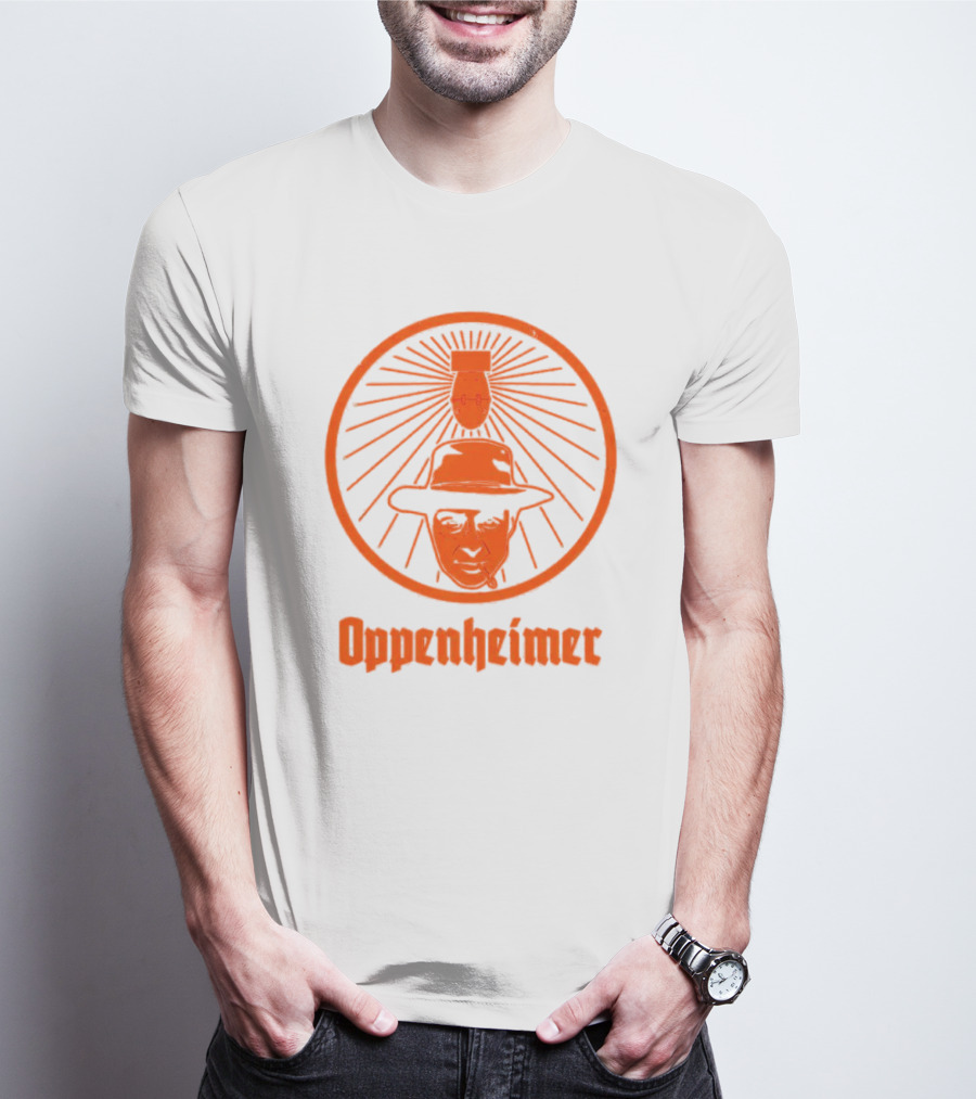 Oppenheimer Atom Meister Iconic Bomb Hat T-Shirt