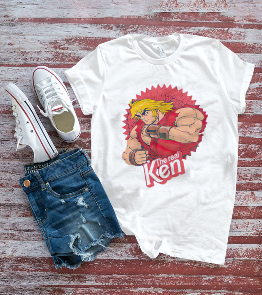 The Real Ken Street Fighter Iconic Character Bold Pose T-Shirt