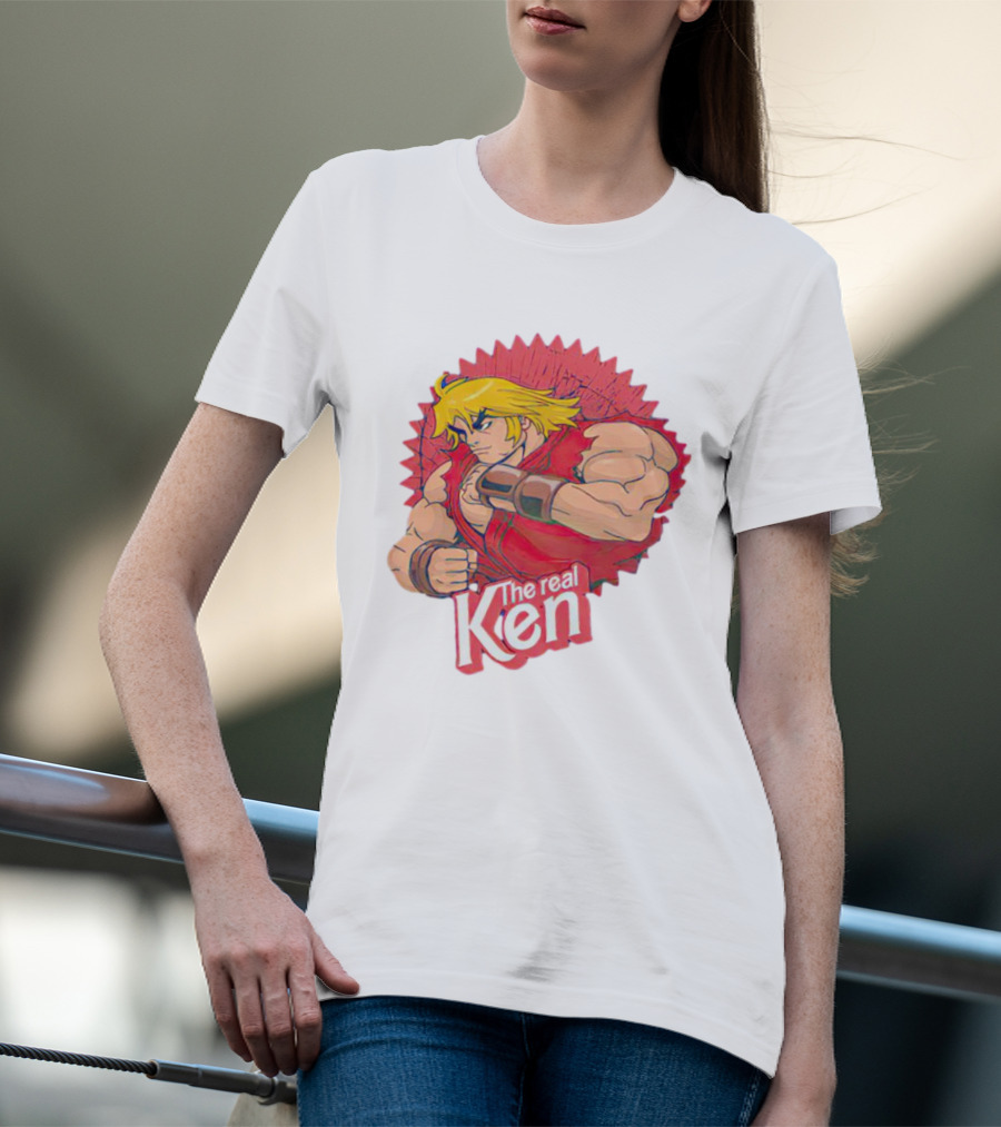 The Real Ken Street Fighter Iconic Character Bold Pose T-Shirt