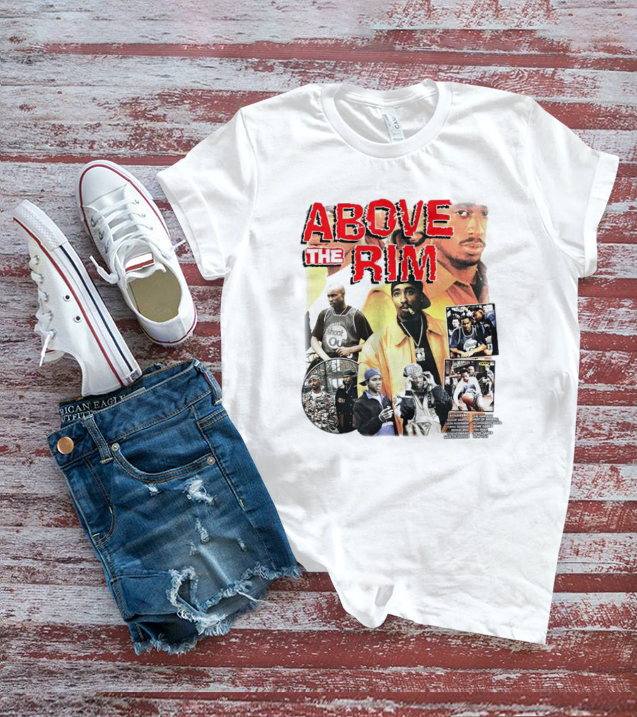 Above The Rim 2Pac Shoot Out Picture Collage T-Shirt