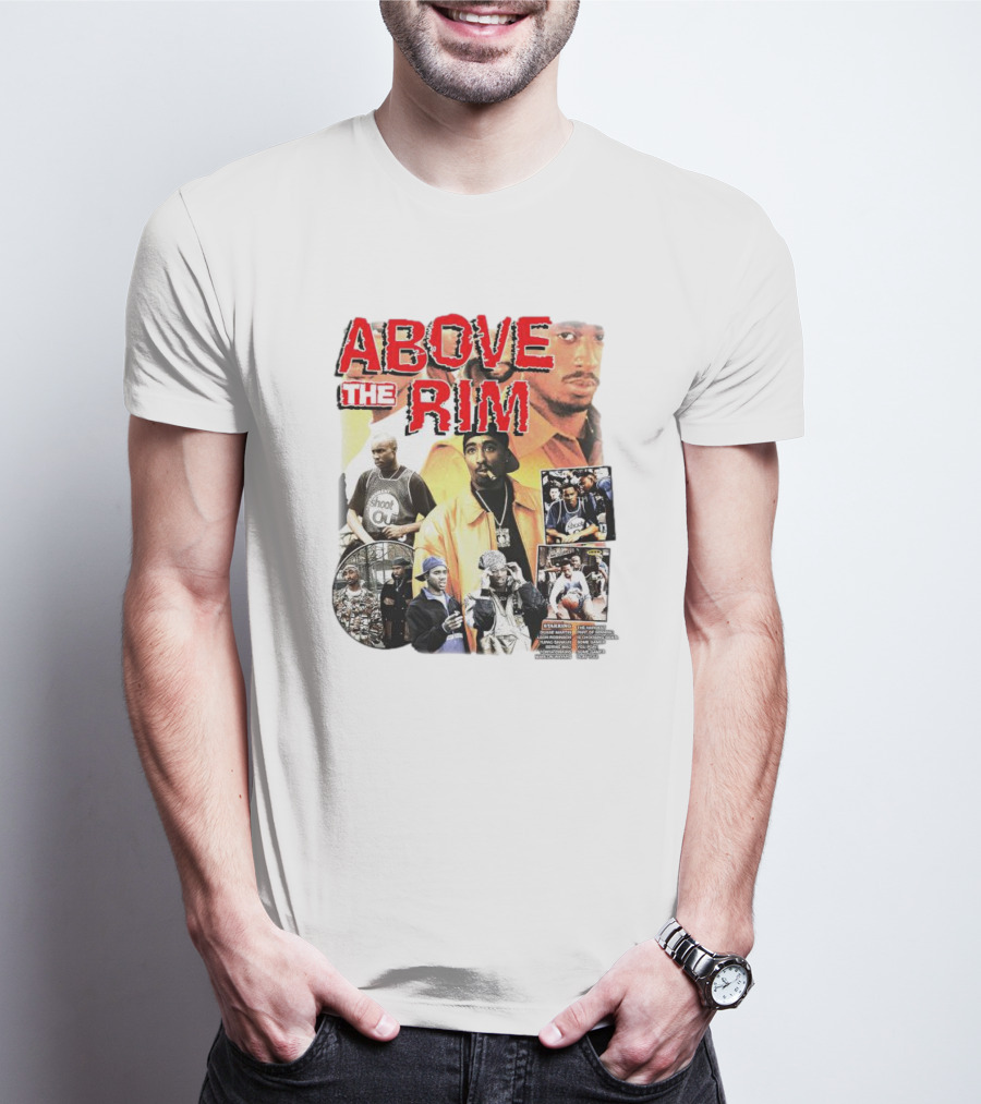 Above The Rim 2Pac Shoot Out Picture Collage T-Shirt