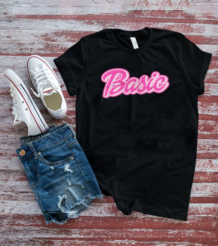 Basic Barbie Pink Script T-Shirt