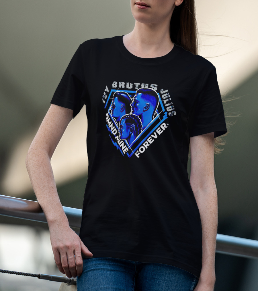 Ivy Brutus Julius Diamond Mine Forever Blue Portrait Trio T-Shirt