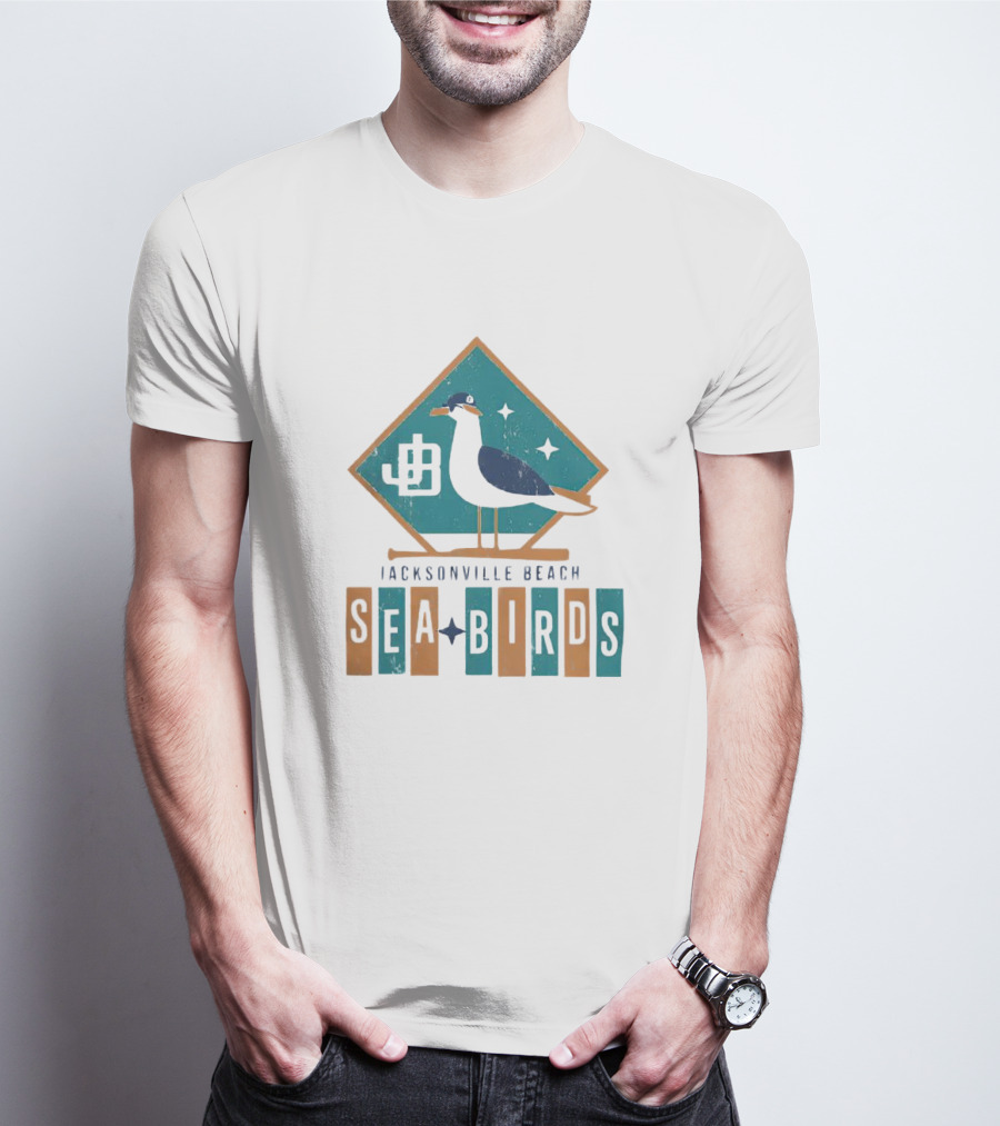 Jacksonville Beach Sea Birds T-Shirt