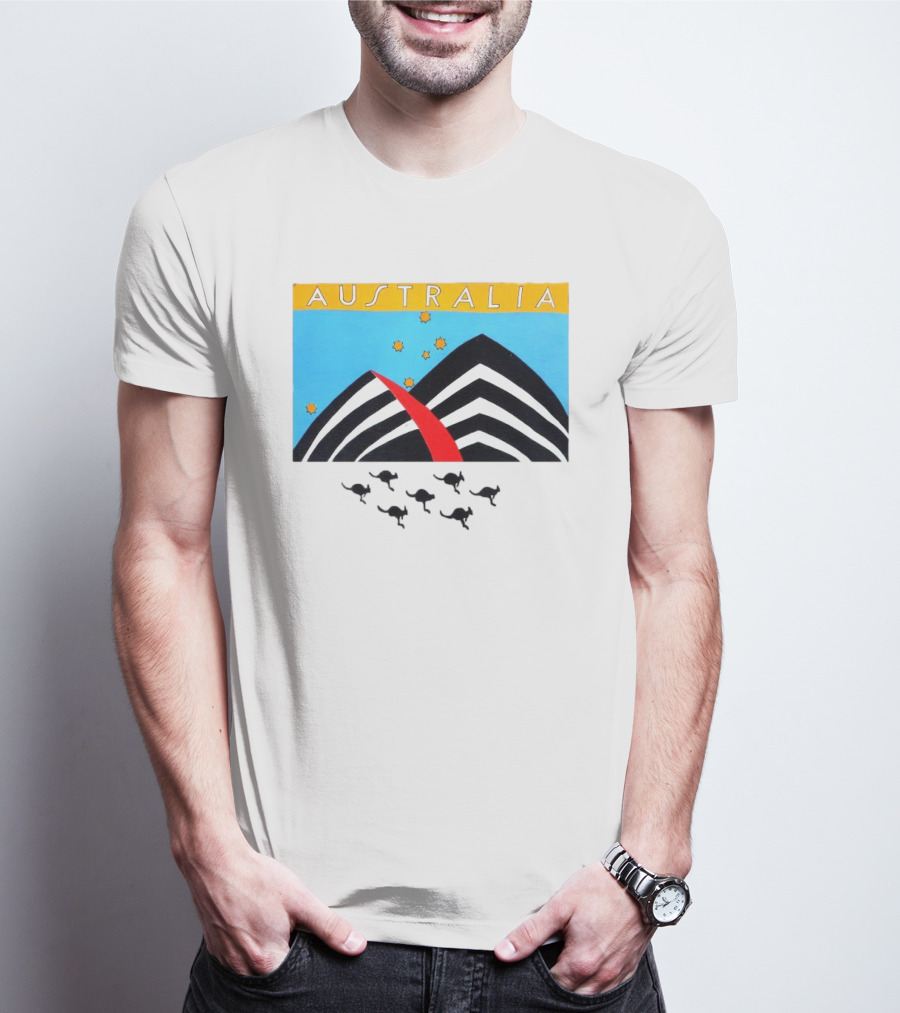 Australia Sydney Opera House Kangaroo Vintage T-Shirt