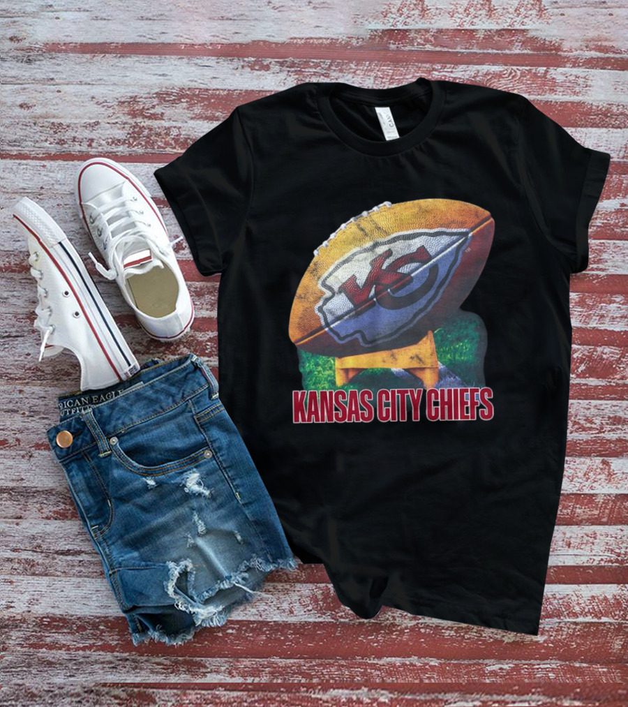 Kansas City Chiefs Vintage Rugby Ball T-Shirt