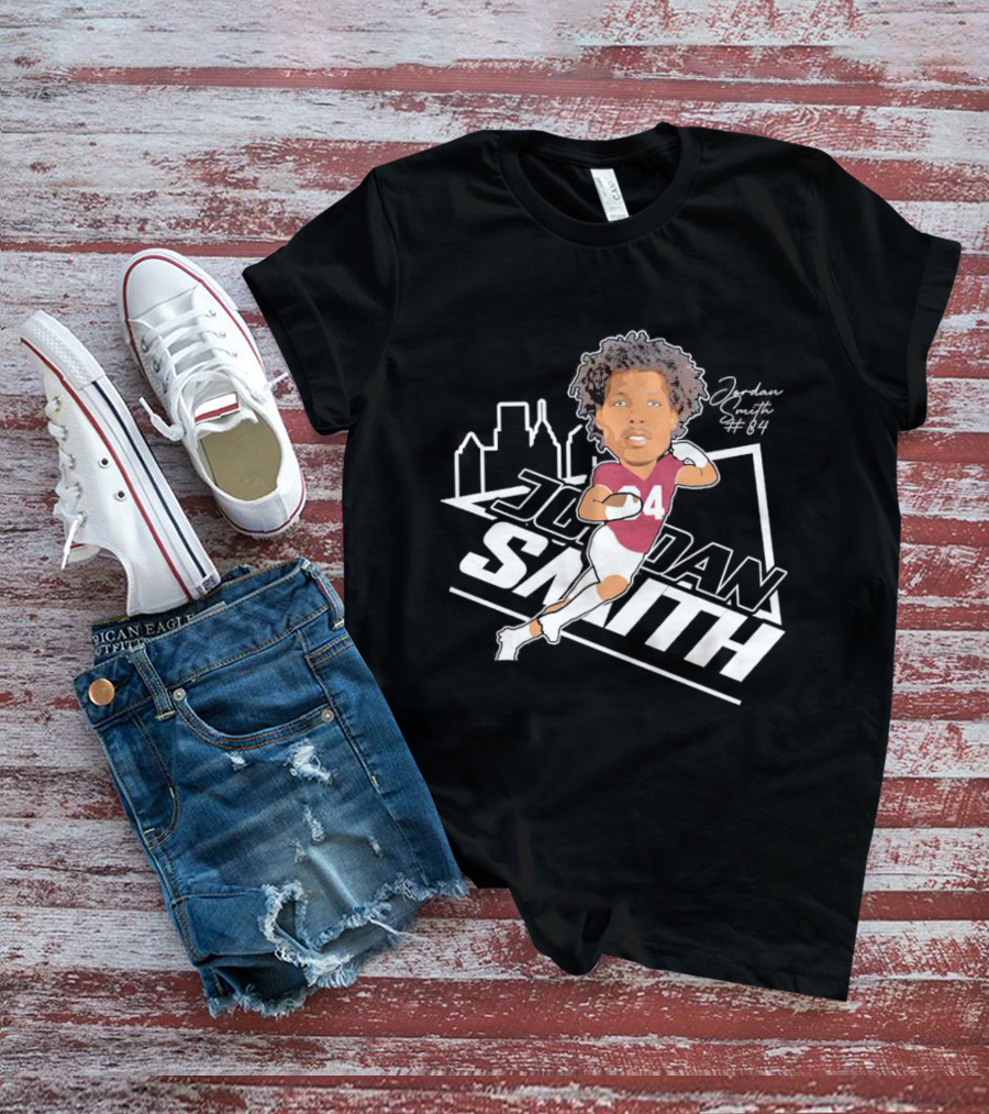 Jordan Smith #84 Temple Football Player Skyline T-Shirt