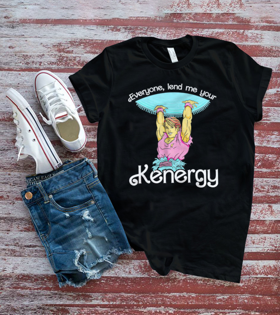Everyone Lend Me Your Kenergy 80s Workout Style With Colorful Fitness T-Shirt