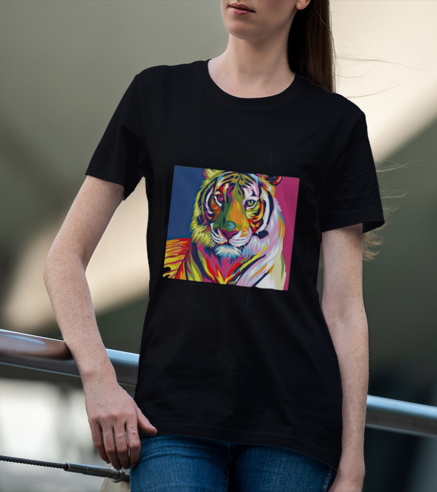 Dareto Be Bold Colorful Tiger T-Shirt