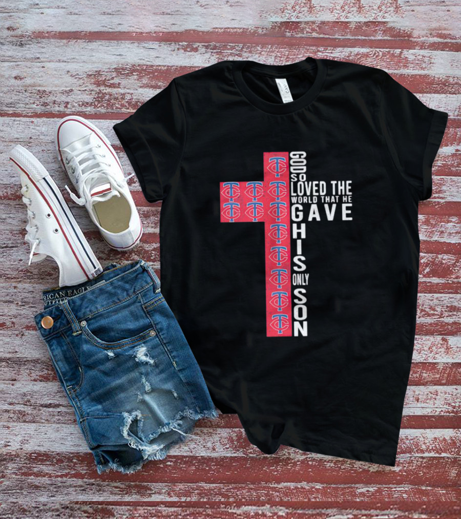 Twins God So Loved The World Cross With TC T-Shirt