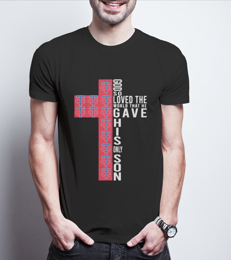 Twins God So Loved The World Cross With TC T-Shirt