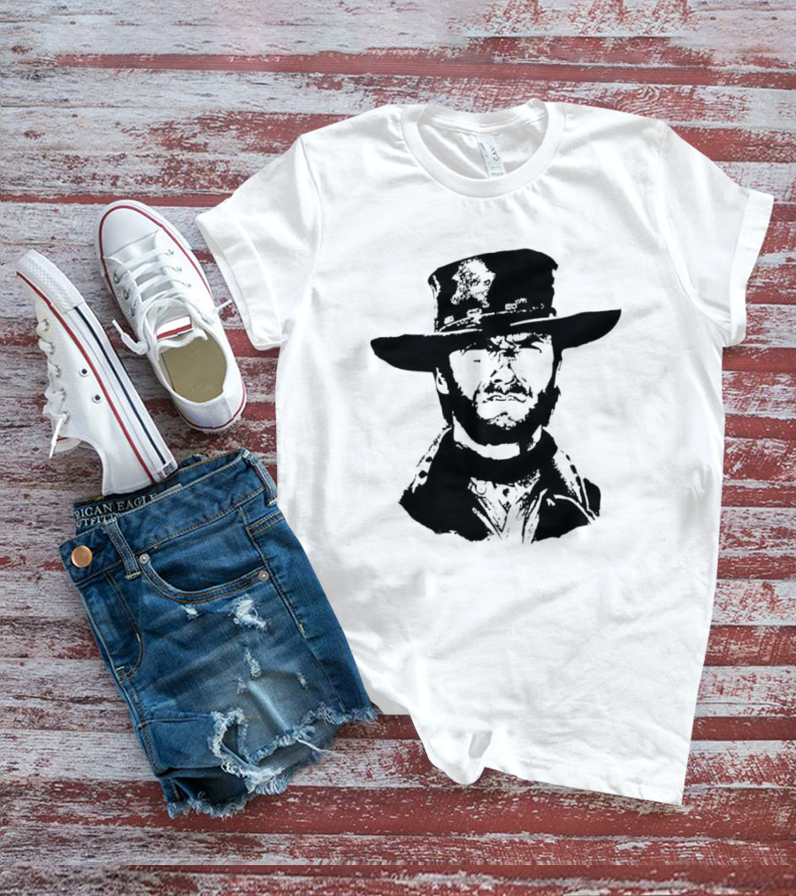 Clint Eastwood Western Hat Iconic T-Shirt