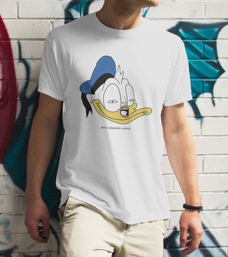 Donna Duck Chris Simpsons Artist Character Blue Hat T-Shirt