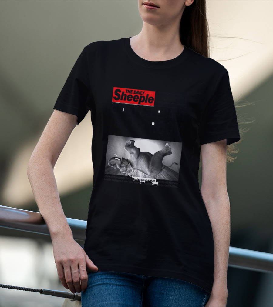 The Daily Sheeple Giant Elephant In The Room Dies Of Sudden Elephant Death Syndrome Free Insect Burger T-Shirt