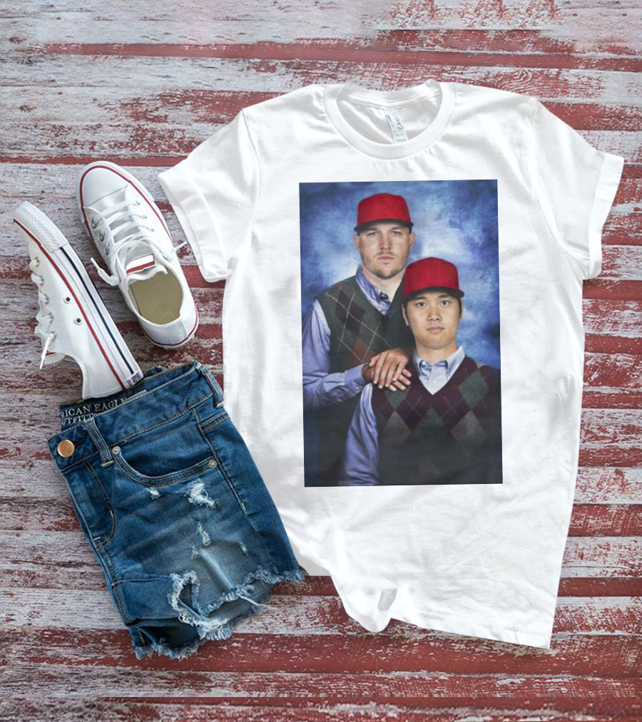 Los Angeles Angels Shohei Ohtani And Mike Trout Baseball Step Brothers Movie T-Shirt