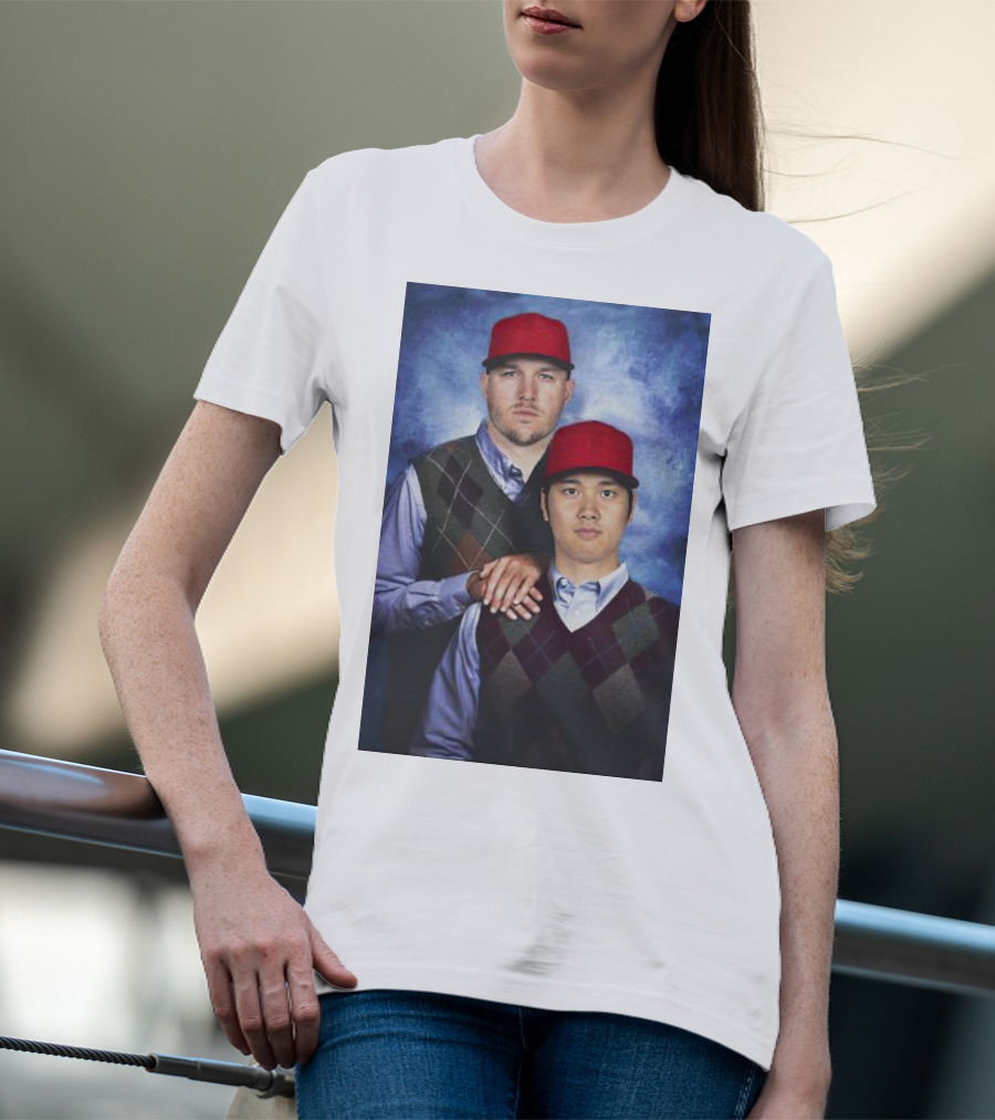 Los Angeles Angels Shohei Ohtani And Mike Trout Baseball Step Brothers Movie T-Shirt