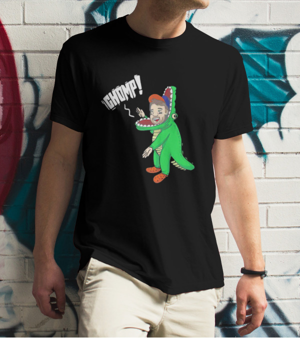 Chomp Chas McCormick Crocodile Costume Character T-Shirt
