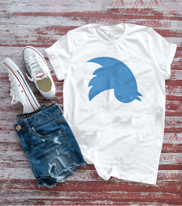 Twitter Logo Upside Down Bird With X Eye T-Shirt