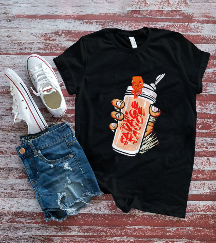 Iron Savages Consume Fiery Savage Sauce Bottle T-Shirt