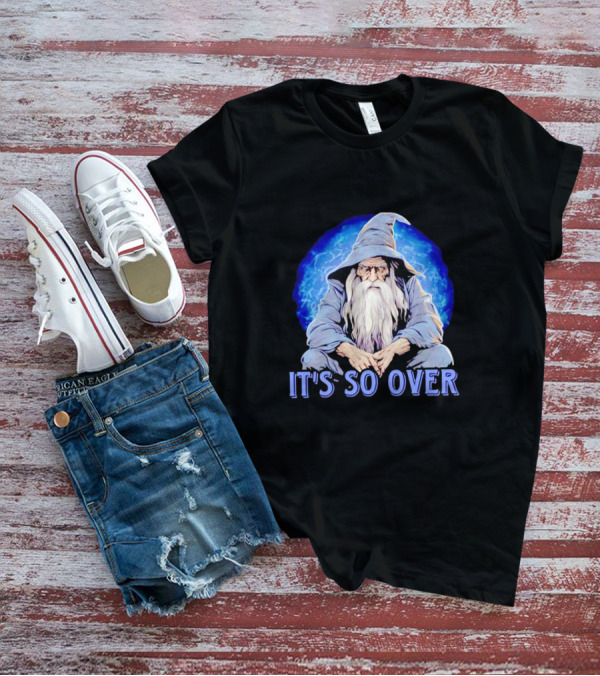 IT'S SO OVER Wizard Lightning Blue Aura T-Shirt