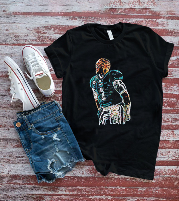 Jalen Hurts Philadelphia Football Star Dynamic Pose T-Shirt