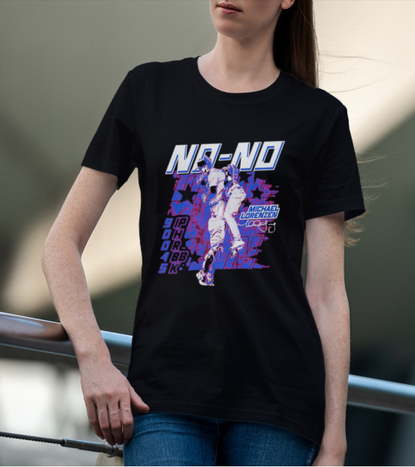 NO-NO Michael Lorenzen Signature With Stars And Stats T-Shirt