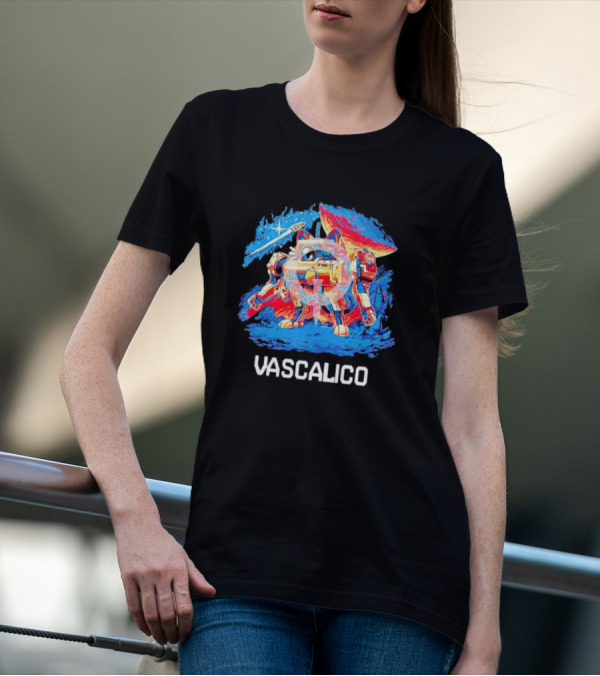 Vascalico Mech Cat Galaxy Adventure T-Shirt
