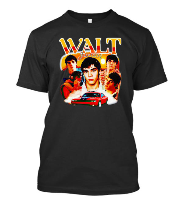 Walt Junior Collage With Red Car And Multiple Portraits T-Shirt