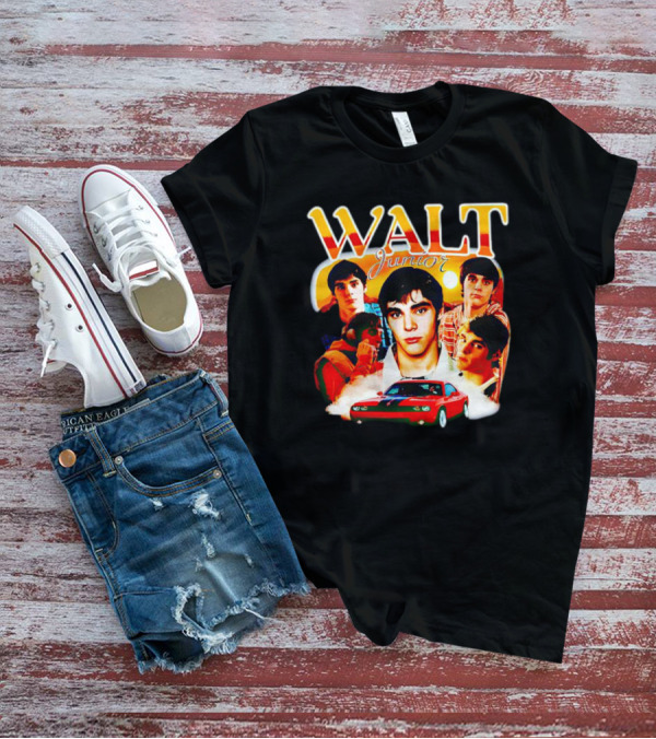 Walt Junior Collage With Red Car And Multiple Portraits T-Shirt