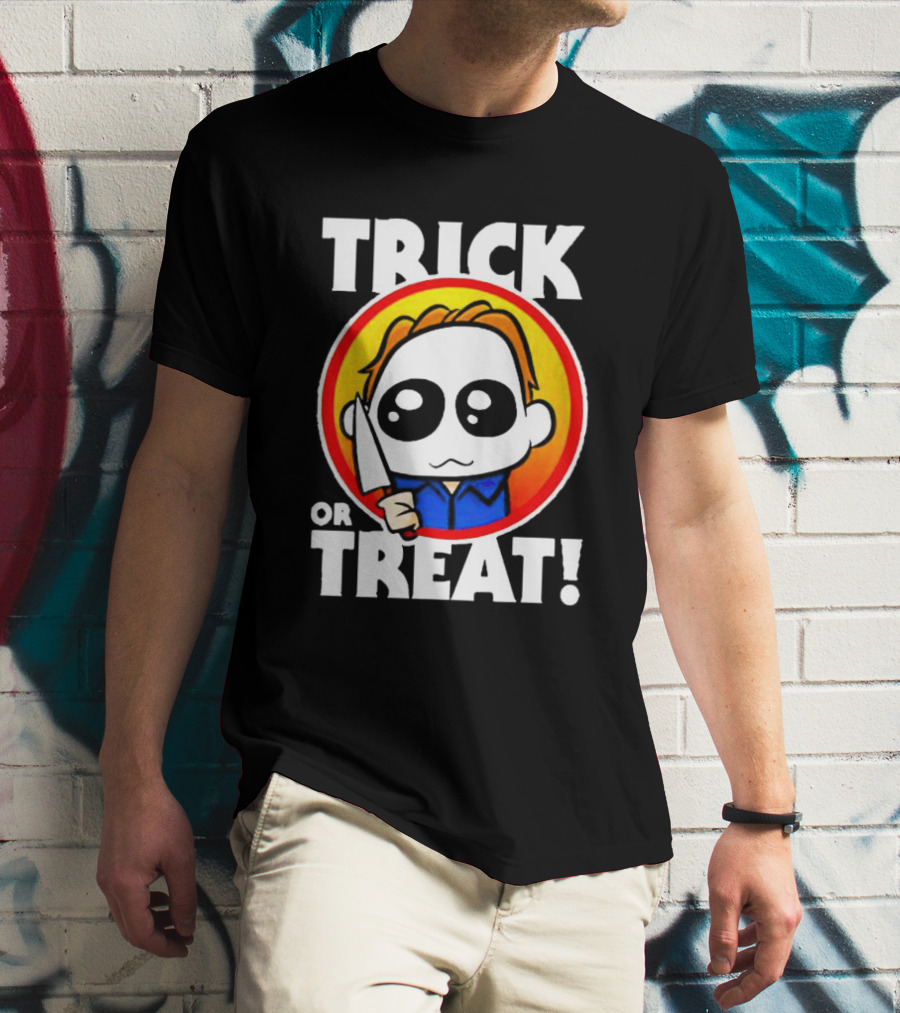 Michael Myers Chibi Trick Or Treat Halloween Character T-Shirt