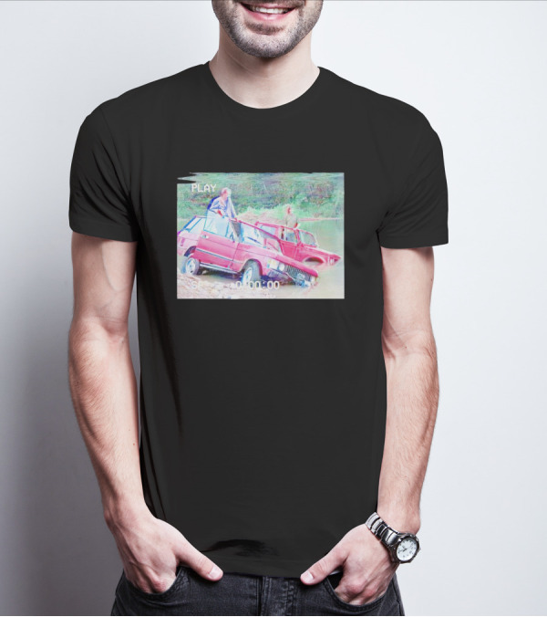 Top Gear Bolivia River Scene Retro Car Adventure Play T-Shirt