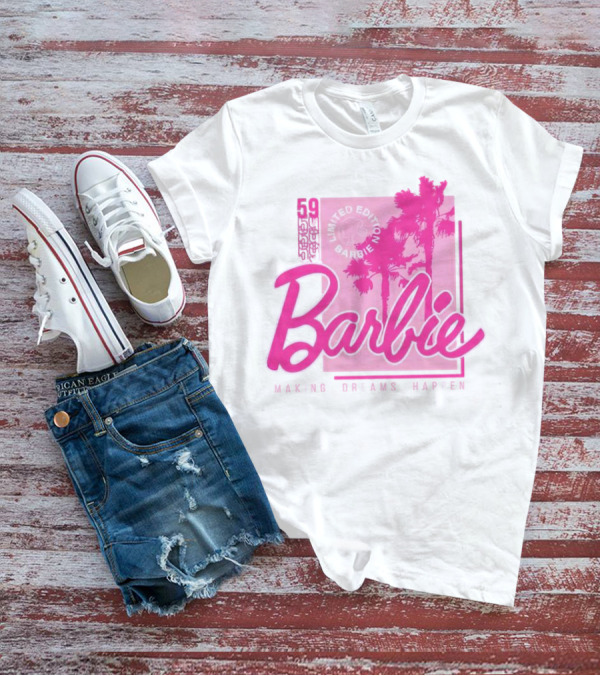 Barbie 59 Making Dreams Happen Palm Trees T-Shirt