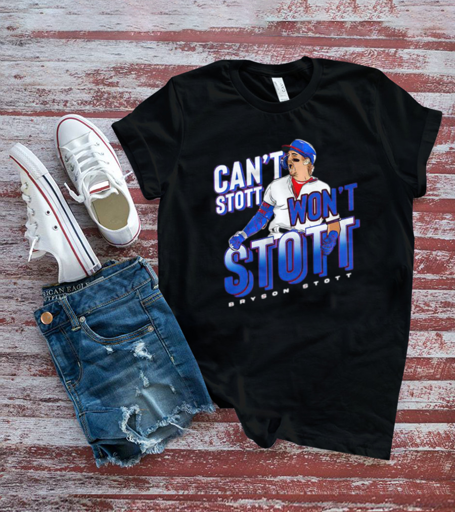 Bryson Stott Can't Stott Won't Stott Baseball Player T-Shirt