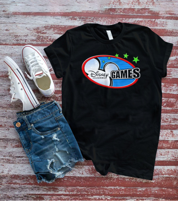 Disney Channel Games Logo With Stars And Iconic Symbols T-Shirt