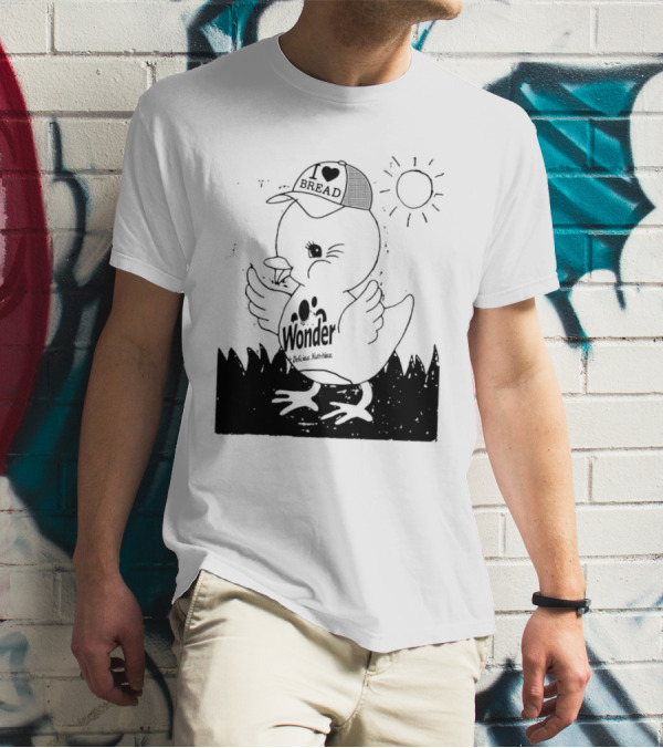 Wonder Duck I Love Bread Sun Hat T-Shirt