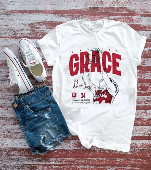 Amazing Grace Berger Indiana Fever 34 The Heart Of The Program Basketball T-Shirt