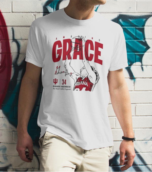 Amazing Grace Berger Indiana Fever 34 The Heart Of The Program Basketball T-Shirt