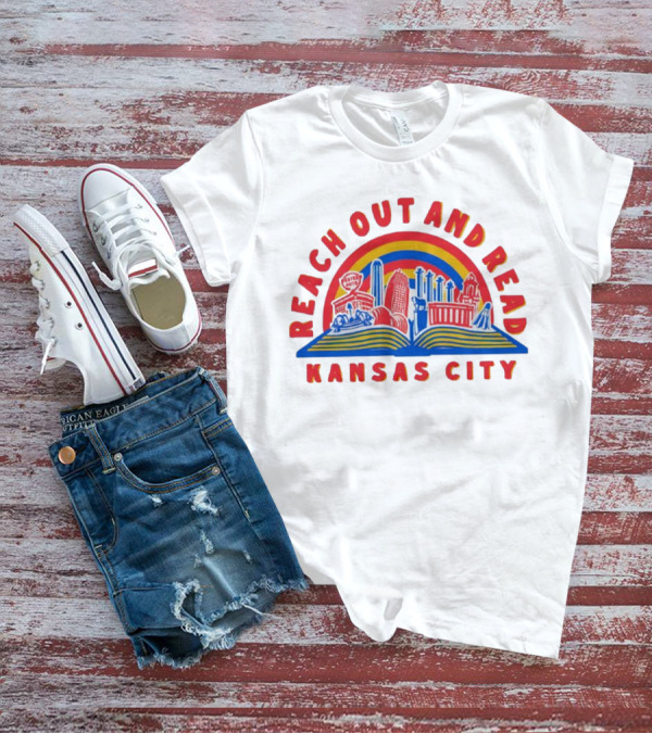 Reach Out And Read Kansas City Skyline With Book T-Shirt