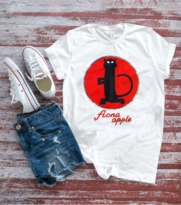 Fiona Apple Black Cat Red Circle Bootleg T-Shirt